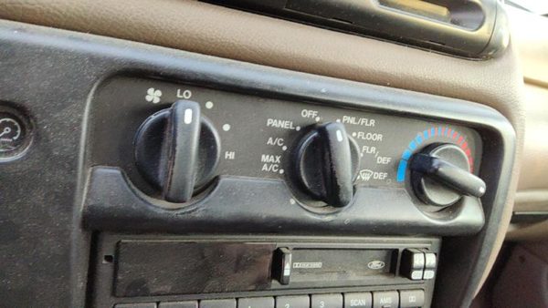 1995-1997 Ford Contour Temperature Control Module In Dash Heater Ac Head Unit — photo 3
