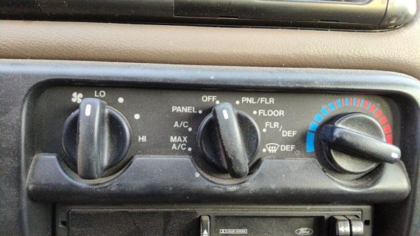 1995-1997 Ford Contour Temperature Control Module In Dash Heater Ac Head Unit — photo 2