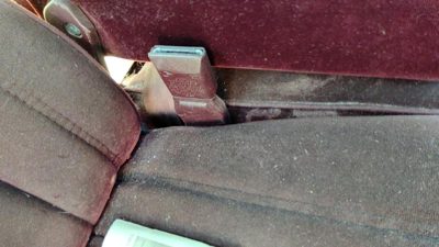 84-89 Buick Century Passenger Right Front Seat Belt Buckle Receiver Oem Red