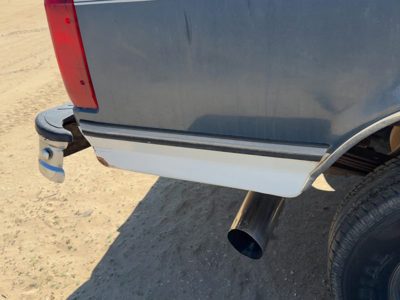 92-97 Ford F250 Passenger Right Rear Moulding On Rear Of Box Oem