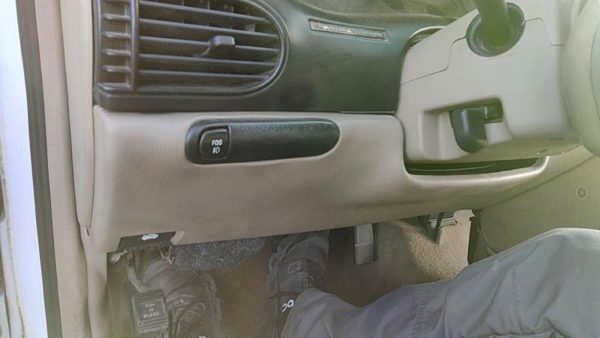 1997-2004 Buick Regal Lower Dash Under Column Knee Bolster Trim Panel Taupe 523 — photo 5