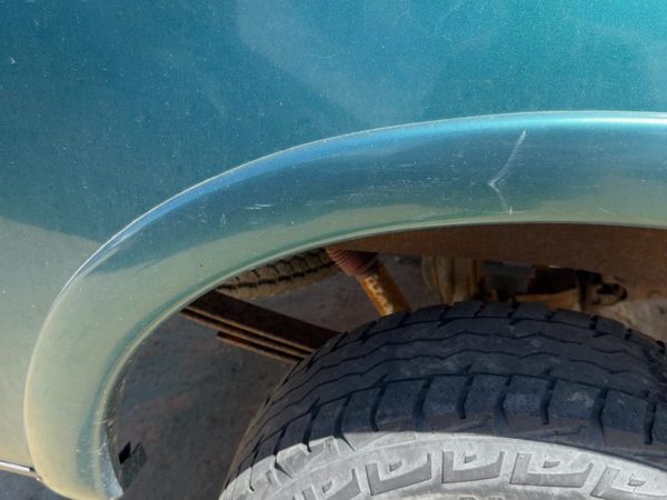 97-04 F150 Passenger Right Rear Wheel Flare Moulding Oem Back Pacific Green Ps — photo 3