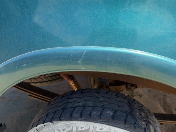 97-04 F150 Passenger Right Rear Wheel Flare Moulding Oem Back Pacific Green Ps — photo 5