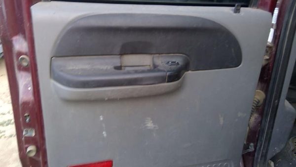 2005-2007 F350 Super Duty Driver Left Rear Inside Door Trim Panel Only Back Gray — photo 3