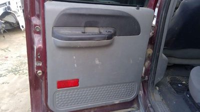 2005-2007 F350 Super Duty Driver Left Rear Inside Door Trim Panel Only Back Gray
