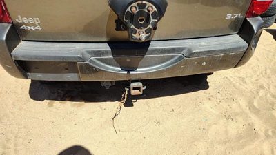 2002-2007 Jeep Liberty Rear Bumper Cover Assembly Oem Back Khaki Pjc 05066317Ab