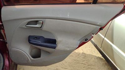 2010 Honda Insight Passenger Right Rear Door Trim Panel With Switches Back Tan