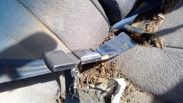 89-93 Chevy Caprice Passenger Right Front Seat Belt Buckle Receiver Oem Blue — photo 7