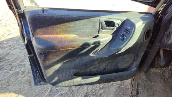 2001 Dodge Caravan Driver Left Front Door Trim Panel With Master Switch Blue — photo 1