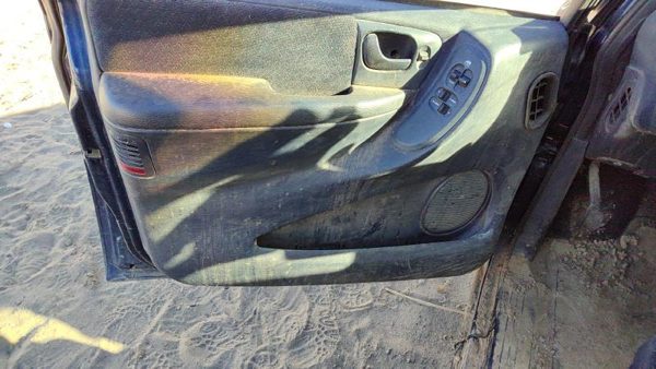 2001 Dodge Caravan Driver Left Front Door Trim Panel With Master Switch Blue — photo 6