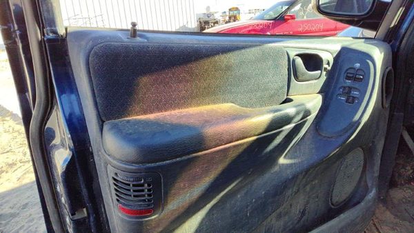 2001 Dodge Caravan Driver Left Front Door Trim Panel With Master Switch Blue — photo 5