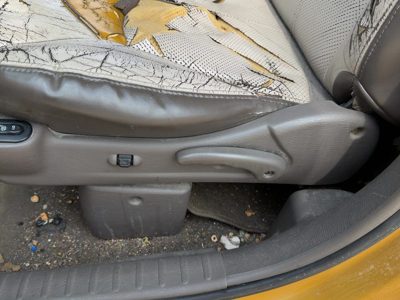 02 Pt Cruiser Driver Left Side Power Seat Switch With Trim Panel Taupe/Beige Fl