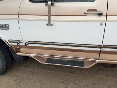 1997 Ford F250 Front Door LH Tan White Dy