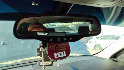 2005-2009 Cadillac Sts Inside Rear View Mirror Oem Windshield Mounted 15850531