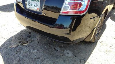 2007-2008 Nissan Sentra Rear Bumper Cover Assembly Oem Back 2.0L Black Kh3