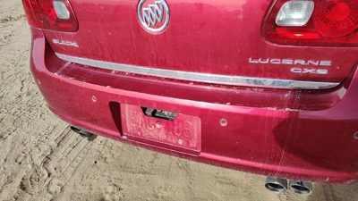 06-11 Buick Lucerne License Plate Trim Surround Panel Oem Tail Trunk Finish