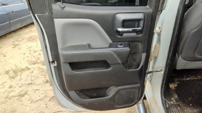 14-15 1500 Driver Left Rear Door Trim Panel With Switches Back H2r Gray