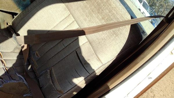 1987-1991 Ford F150 Driver Left Front Seat Belt Retractor Oem Shoulder Brown — photo 1