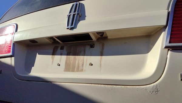 2007-2008 Lincoln Navigator License Plate Trim Surround Panel Tail Trunk Finish — photo 4