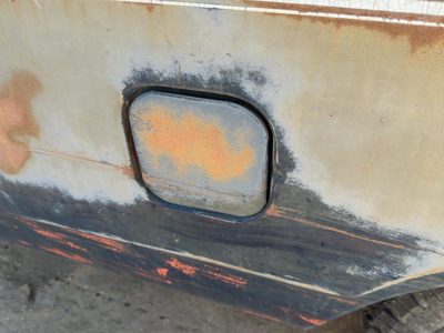 1981-1993 Dodge D150 Fuel Tank Door With Hinge Gas Lid Oem Filler