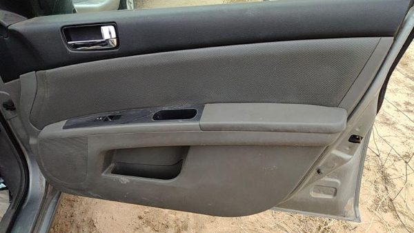 08-09 Sentra Passenger Right Front Door Trim Panel With Switches Charcoal W — photo 3