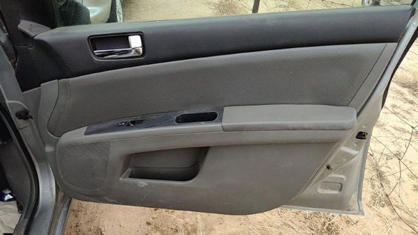 08-09 Sentra Passenger Right Front Door Trim Panel With Switches Charcoal W — photo 2