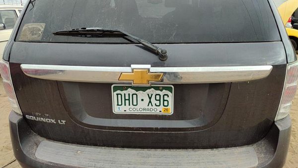 2007-2009 Chevy Equinox License Plate Trim Surround Panel Oem Tail Trunk Finish — photo 2