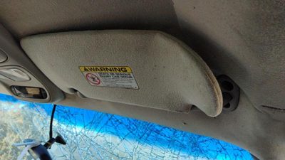 2000-2001 Dodge Dakota Passenger Right Sun Visor Oem Gray 5Ge12tl2ae