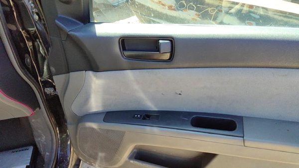 07-09 Sentra Passenger Right Front Door Trim Panel With Switches Charcoal W — photo 4