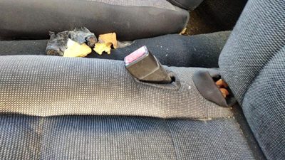 2005 Ford Crown Vic Driver Left Front Seat Belt Buckle Receiver Oem Black
