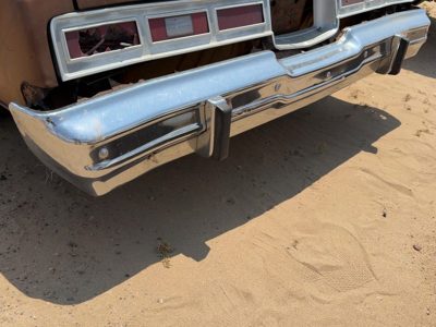 1974-1976 Chevy Impala Chrome Rear Bumper With Mount Brackets Oem 00339260