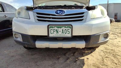 2010-2012 Subaru Legacy Outback Front Bumper Cover Assembly Oem 7J Satin White