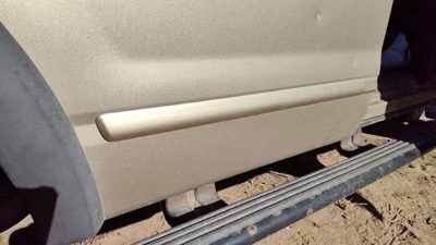 02-10 Explorer Passenger Right Rear Moulding From Door Back Trim B2 Harvest Gold