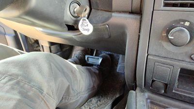 99-04 Grand Cherokee Lower Dash Under Column Knee Bolster Trim Panel Gray Dv