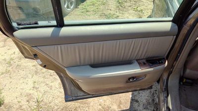 1997-2003 Buick Park Ave Driver Left Rear Door Trim Panel With Switches Back Tan