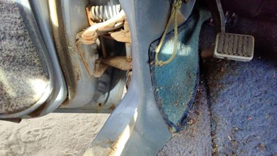 80-84 Deville Sedan Driver Left Lower Kick Trim Panel Oem Blue
