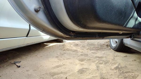 2004 Mitsubishi Eclipse Front Door LH A68 Sterling Silver Hail — photo 8