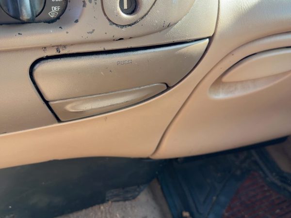 1997-2004 Ford F150 Slide Out Dash Mounted Cup Holder Assembly Oem Tan Ex — photo 2