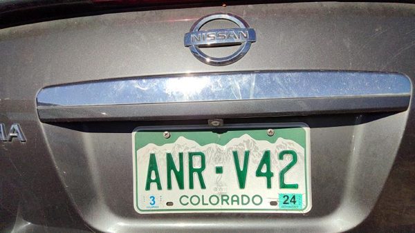 07-12 Nissan Altima License Plate Trim Surround Panel Tail Trunk Chrome 4 Door — photo 1