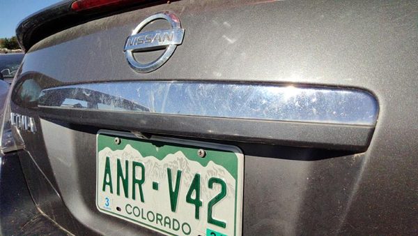 07-12 Nissan Altima License Plate Trim Surround Panel Tail Trunk Chrome 4 Door — photo 3