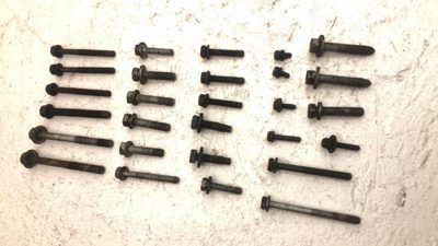 2001-2005 Dodge Caravan Set Of Bolts For Timing Cover Oem Hardware 3.3L