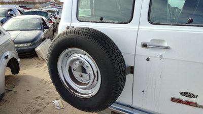 1995 GMC Van Back Door LH White