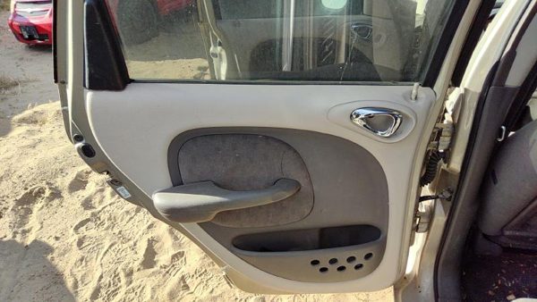 01-02 Pt Cruiser Driver Left Rear Door Trim Panel With Switches Back Fl Taupe — photo 1