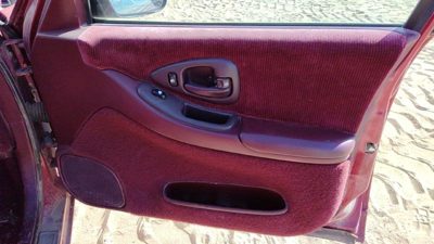1995-1997 Chevy Lumina Passenger Right Front Door Trim Panel With Switches Red