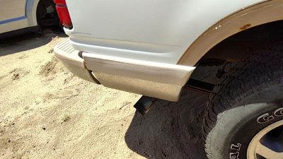 1991-1994 Ford Explorer Passenger Right Rear Moulding On Quarter Panel Oem White