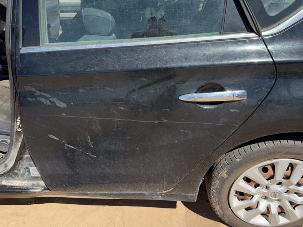2014 Nissan Sentra Rear Door LH Super Black KH3 — photo 4