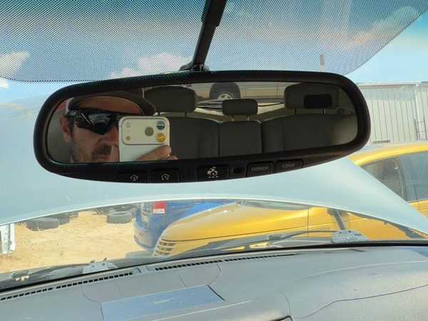 2003-2008 Infinity Fx45 Inside Rear View Mirror Oem Windshield Mounted — photo 3