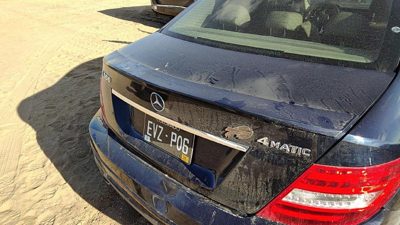 2008-2014 Mercedes C300 Rear Spoiler Back Wing Oem Lunar Blue 890 2047900388