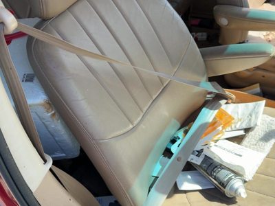 96-97 Town & Country Passenger Right Front Seat Belt Retractor Shoulder Tan Flk5