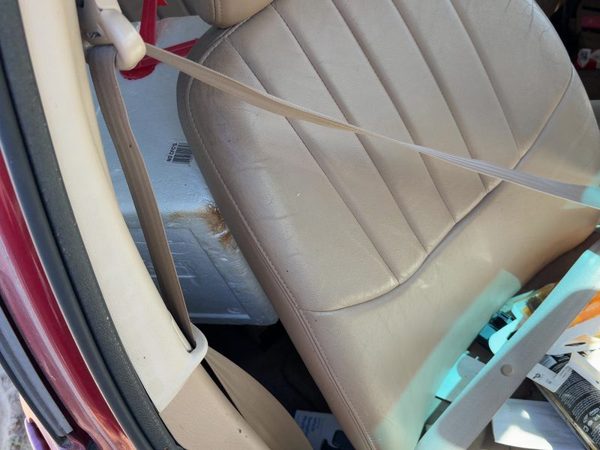 96-97 Town & Country Passenger Right Front Seat Belt Retractor Shoulder Tan Flk5 — photo 4